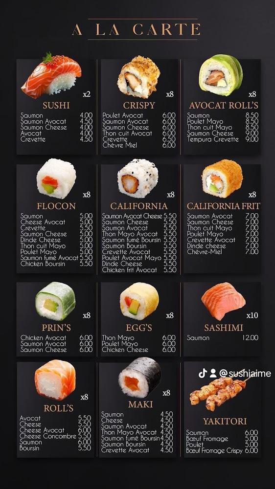 Sushi Aime - Menu Image 1